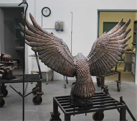 gorham american eagle bronze, bronze eagle